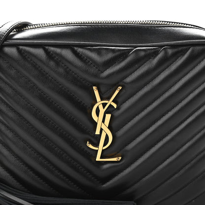 Saint Laurent Calfskin Matelasse Monogram Lou Camera Bag Black 8 of 12