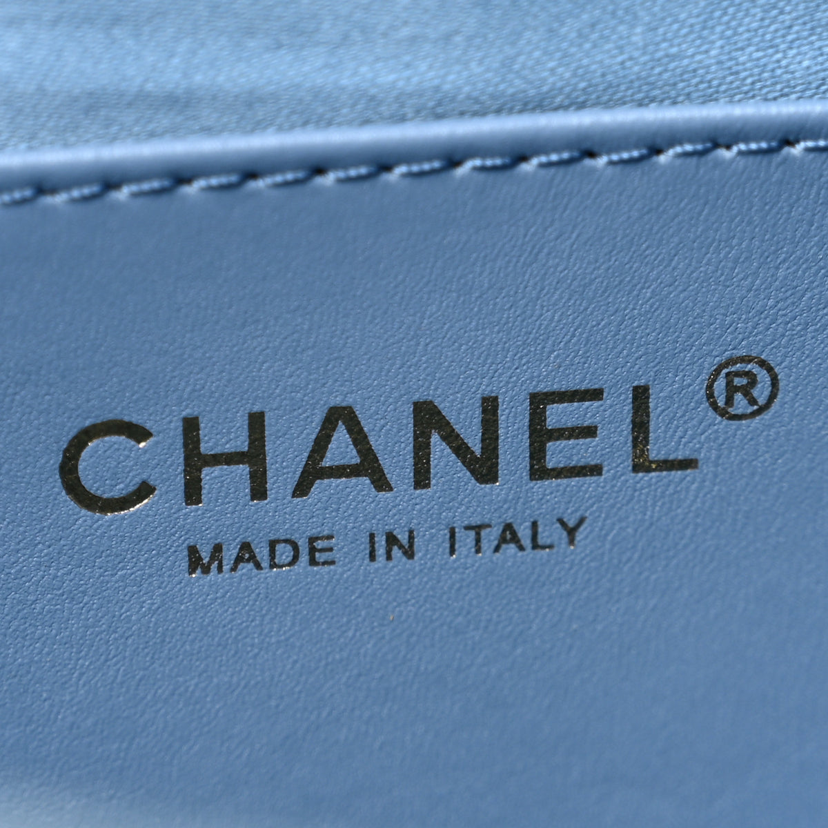 Washed Denim Quilted Flap Bag Blue
