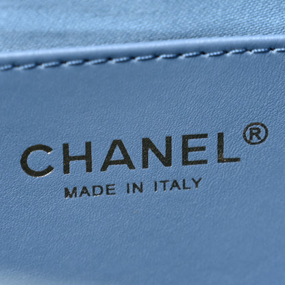 Chanel Washed Denim Quilted Flap Bag Blue 6 of 10