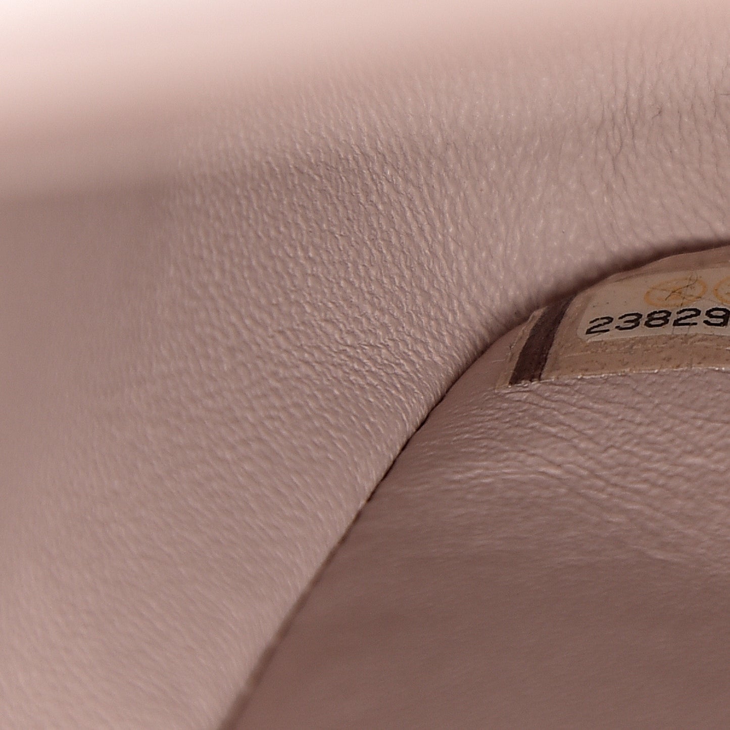 Calfskin Chevron Quilted Jumbo Double Flap Light Pink
