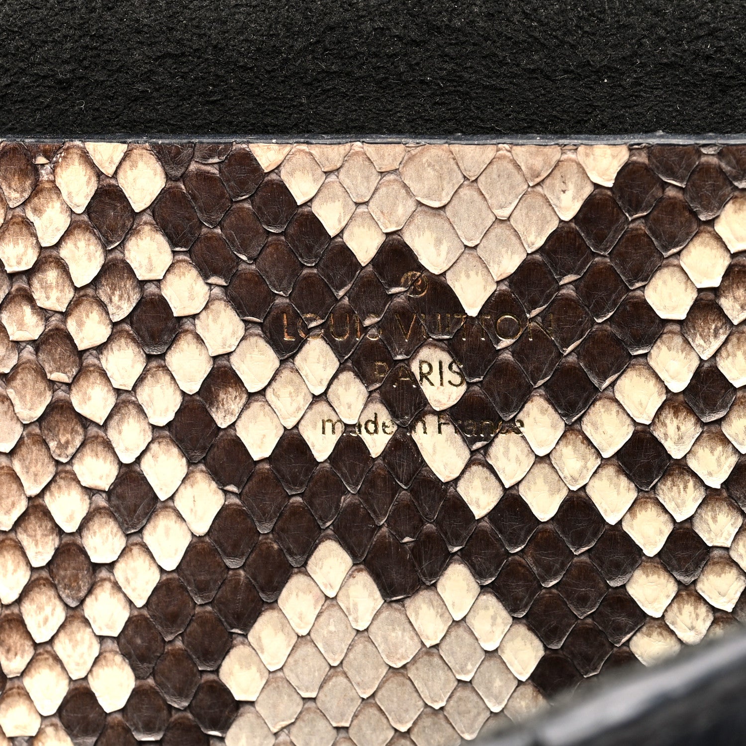 Louis Vuitton Snakeskin Calfskin Love Note Black 6 of 9