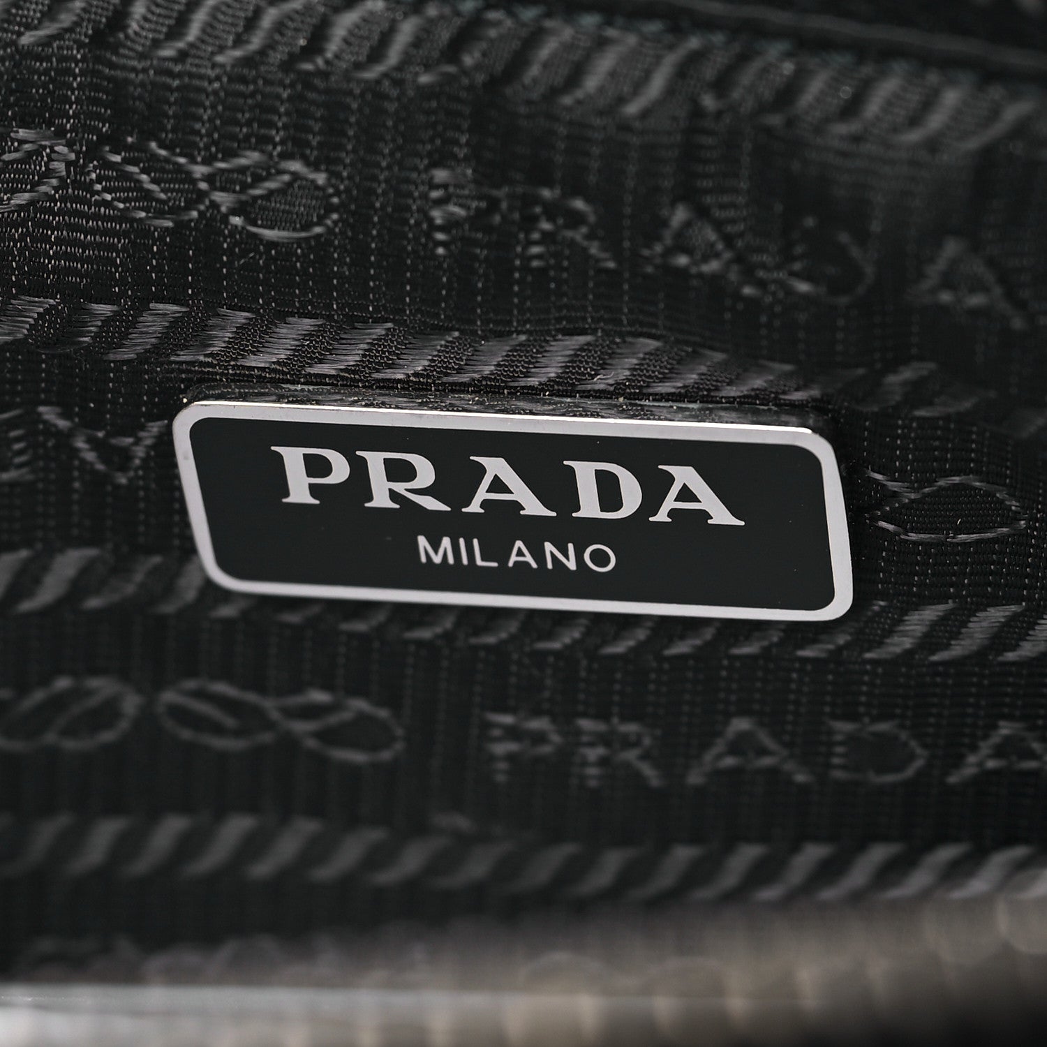 Prada Nylon Saffiano Mini Re-Edition 2005 Bag Black 6 of 9