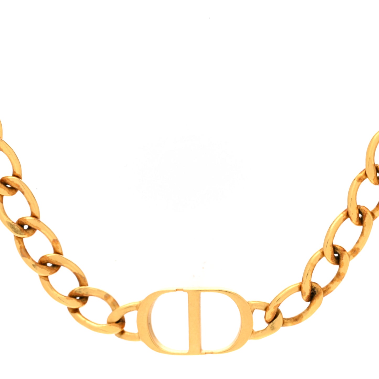 Metal Petit CD Choker Necklace Gold