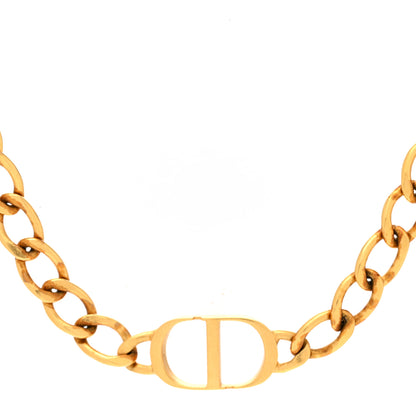 Christian Dior Metal Petit CD Choker Necklace Gold 4 of 6