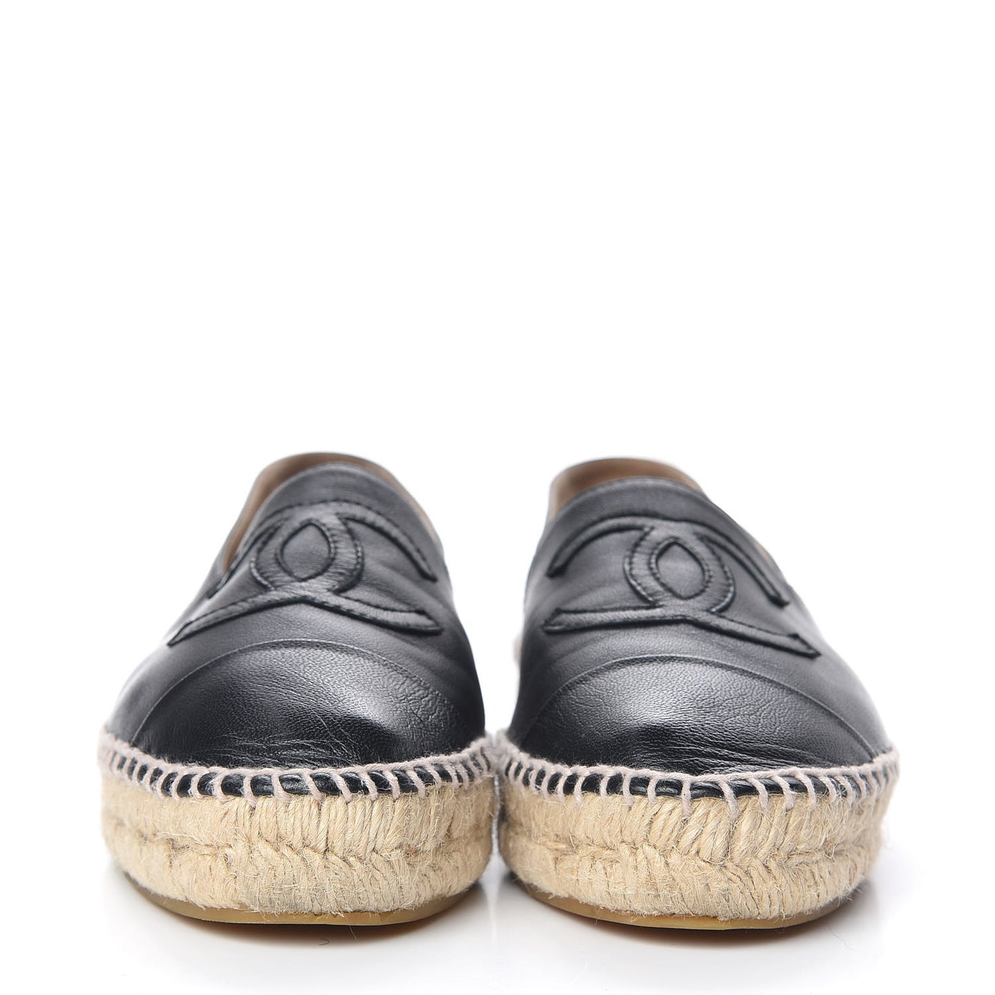 Lambskin CC Espadrilles 37 Black