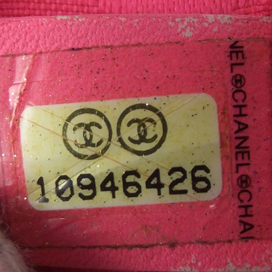 Calfskin Quilted Medium Cambon Tote Black White