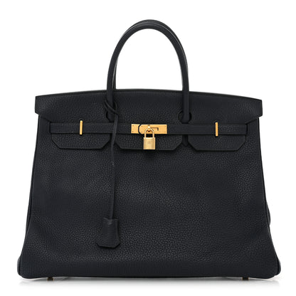 Hermes Togo Birkin 40 Bleu Indigo 1 of 11