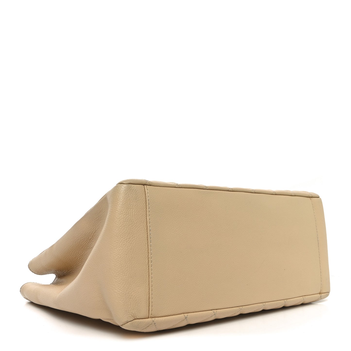 Caviar Quilted Grand Shopping Tote GST Beige