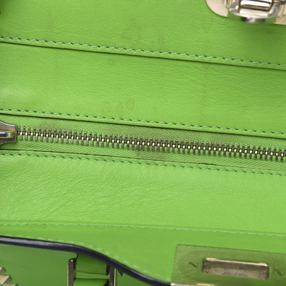 Valentino Garavani Vitello Small Rockstud Double Handle Tote Green Fluo 18 of 18