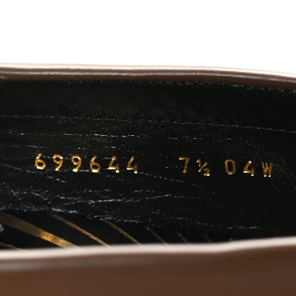 Gucci Millennial Ribot Mens Cara Loafers 7.5 Brown Sugar 6 of 9