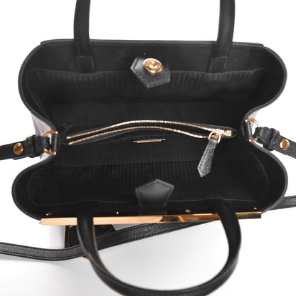 Fendi Vitello Elite Petite 2Jours Tote Black 5 of 9