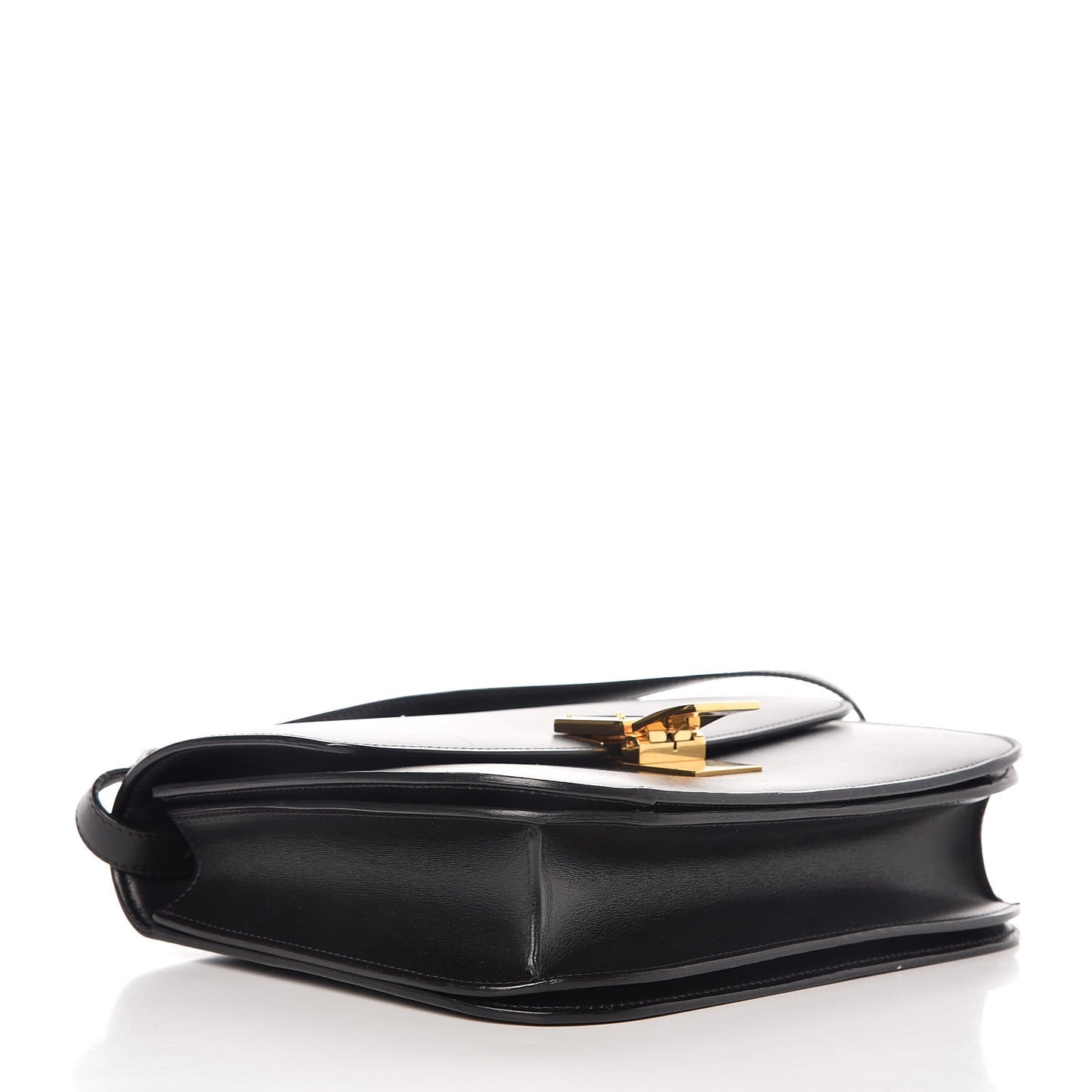 Box Calfskin Medium Classic Box Flap Bag Black