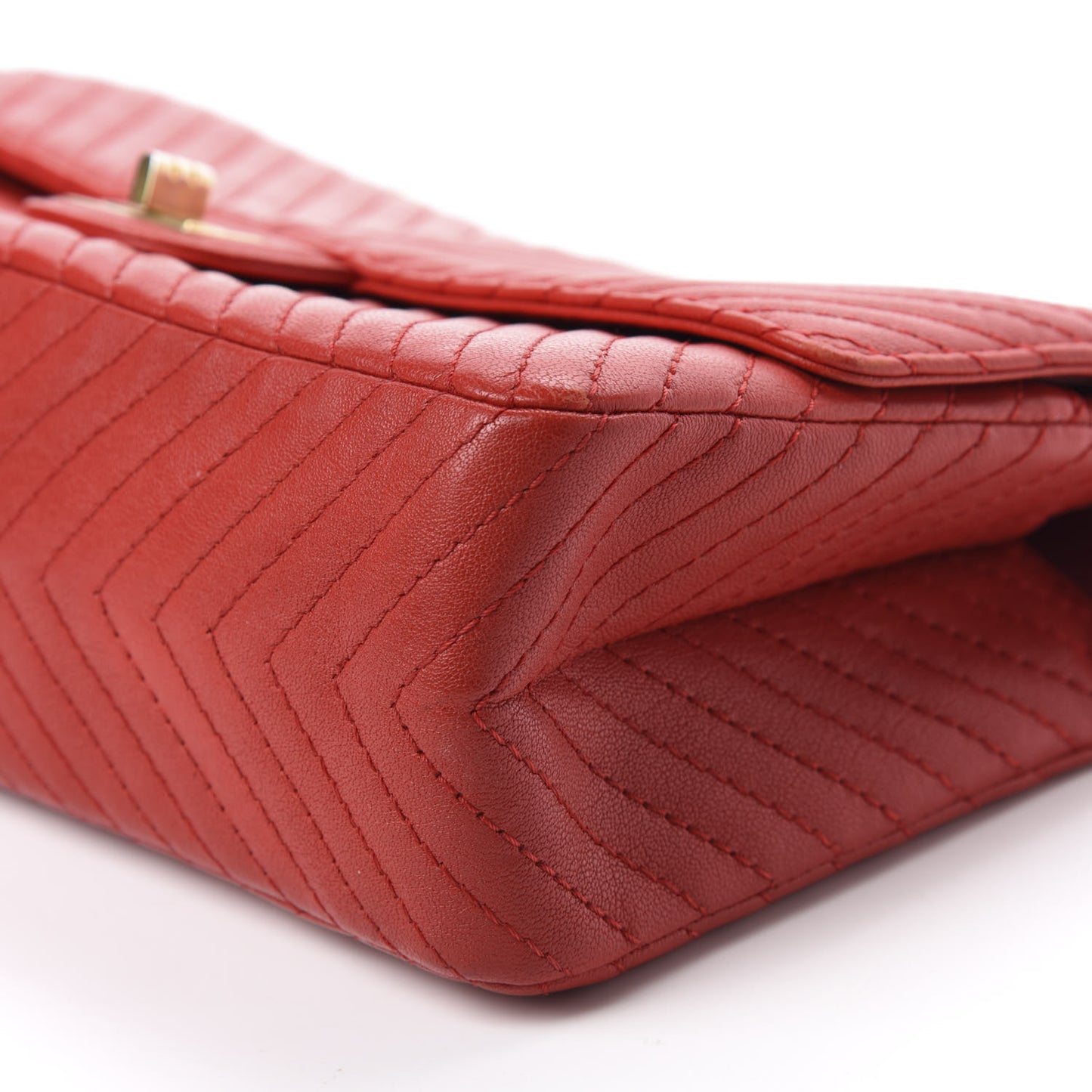 Sheepskin Chevron Quilted 2.55 Reissue 226 Flap Red
