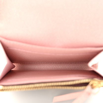 Louis Vuitton Damier Ebene Rosalie Coin Purse Rose Ballerine 5 of 8