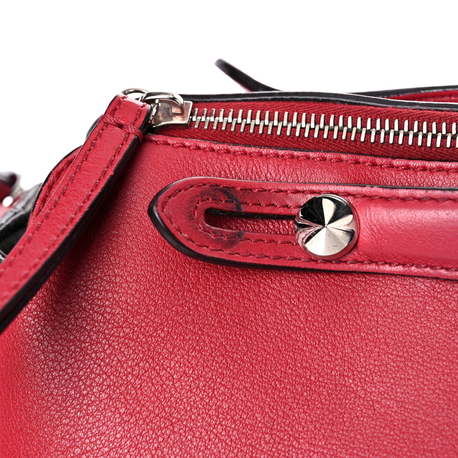 Fendi Vitello Dolce Marmol Large By The Way Boston Bag Ciliegia 25 of 32