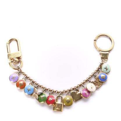 Louis Vuitton Metal Enamel Pastilles Key Chain Bag Charm Multicolor 2 of 5