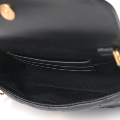 Versace Nappa Barocco Quilted Vanitas Crossbody Black 5 of 8