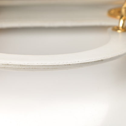 Christian Dior Lambskin Cannage Medium Lady Dior White 14 of 17