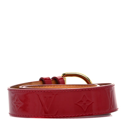 Louis Vuitton Vernis Ceinture 30mm Belt 80 32 Pomme D'Amour 2 of 9