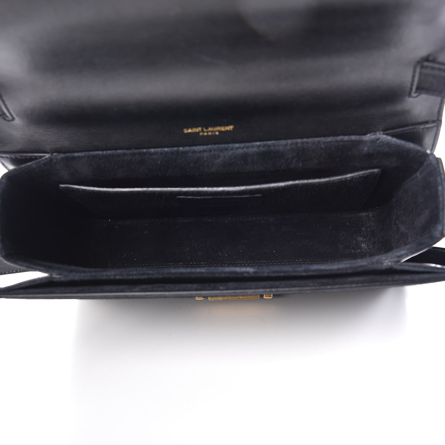 Saint Laurent Smooth Calfskin Suede Medium Bellechasse Black 7 of 10