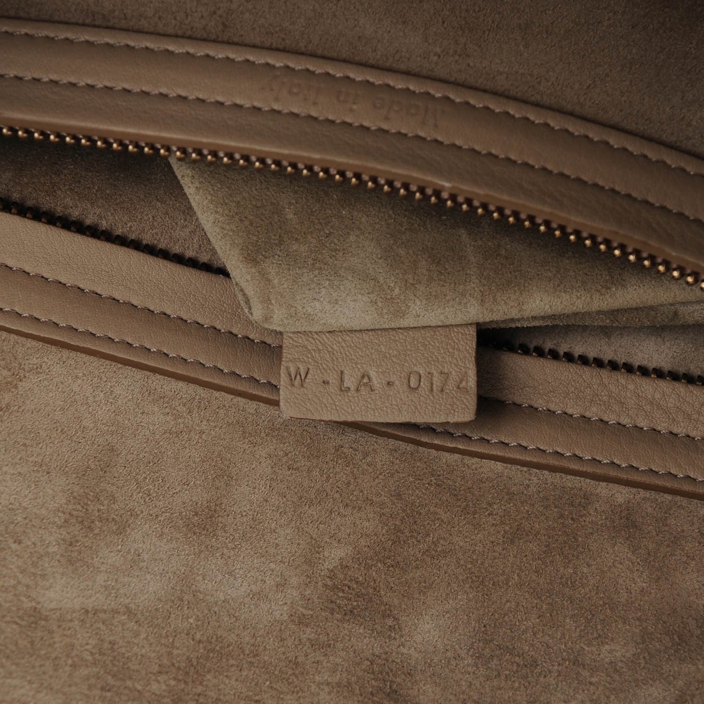 Supple Calfskin Medium Phantom Luggage Beige