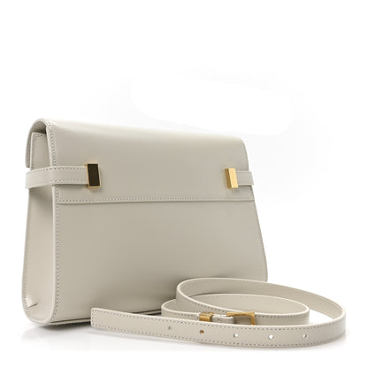 Saint Laurent Smooth Calfskin Small Manhattan Baguette  Crema Soft 3 of 10