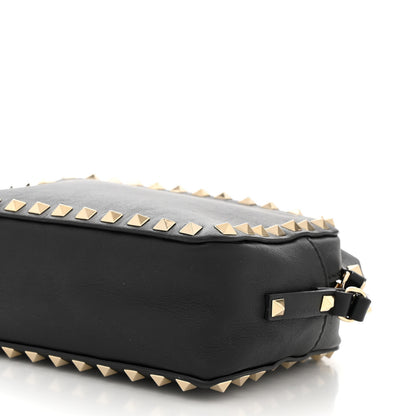 Valentino Garavani Calfskin Rockstud Camera Crossbody Bag Black 9 of 10