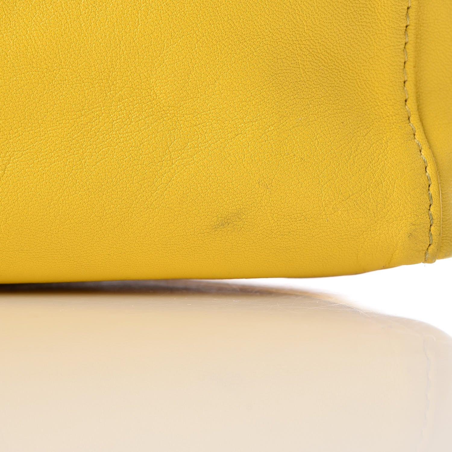 Celine Lambskin Vertical Bi-Cabas White Sun Yellow 19 of 29