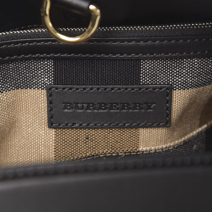 Burberry Canvas Mega Check Medium Ashby Hobo Black 7 of 11