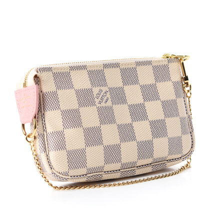 Louis Vuitton Damier Azur 2018 Christmas Animation Mini Pochette Accessories 3 of 7