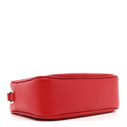 Gucci Pebbled Calfskin Small Soho Disco Bag Tabasco Red 4 of 14