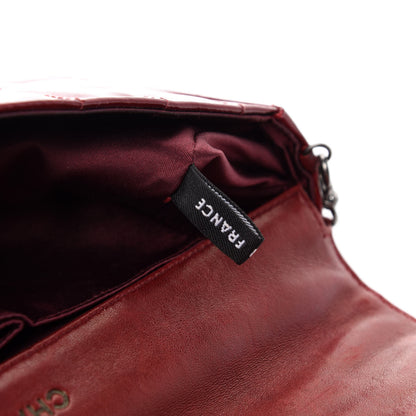 Chanel Patent East West Chocolate Bar Flap Red 13 of 15