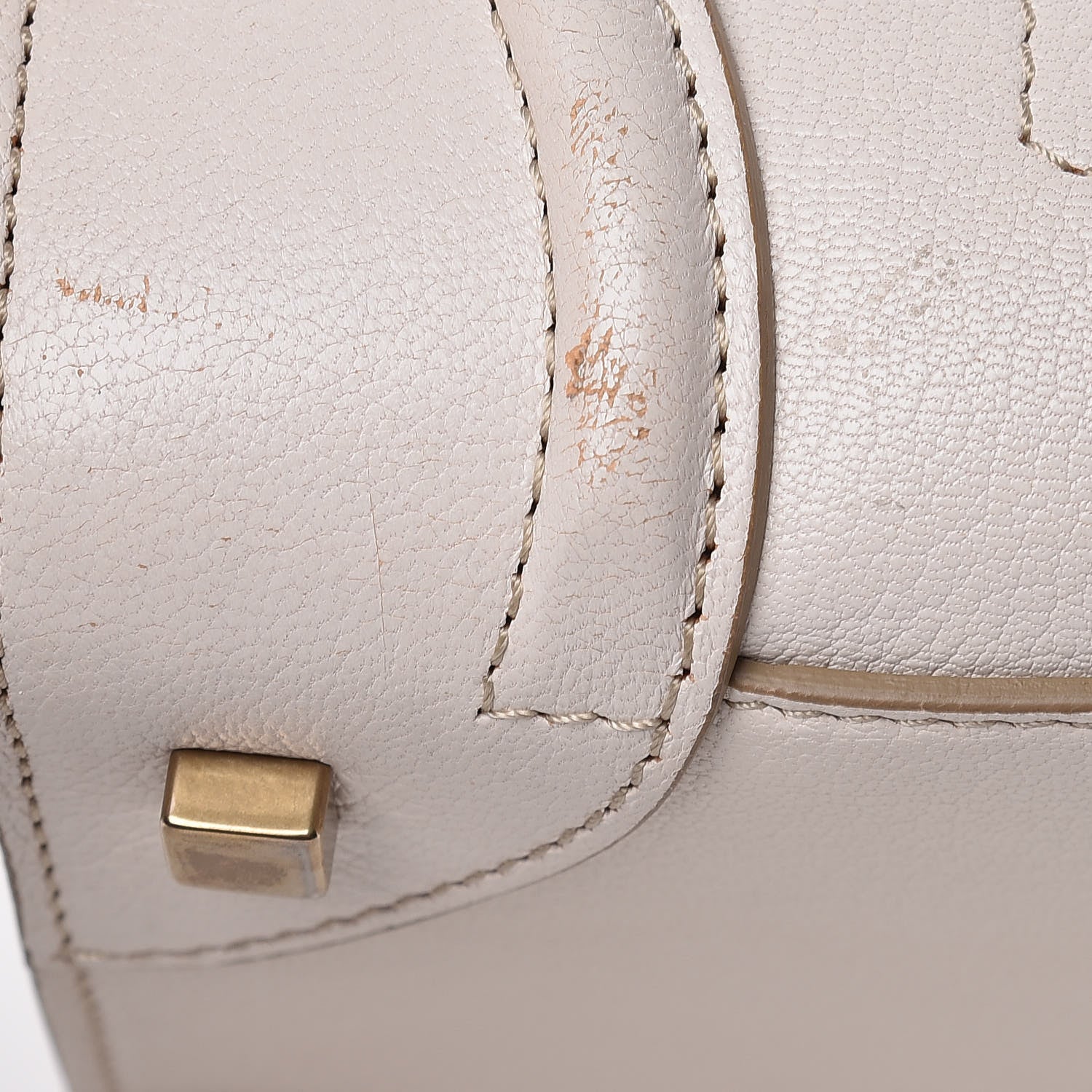 Celine Goatskin Mini Luggage White 20 of 21
