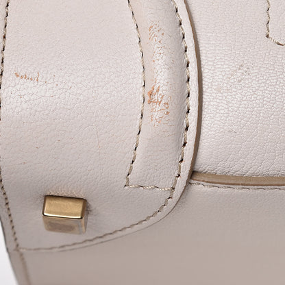 Celine Goatskin Mini Luggage White 20 of 21
