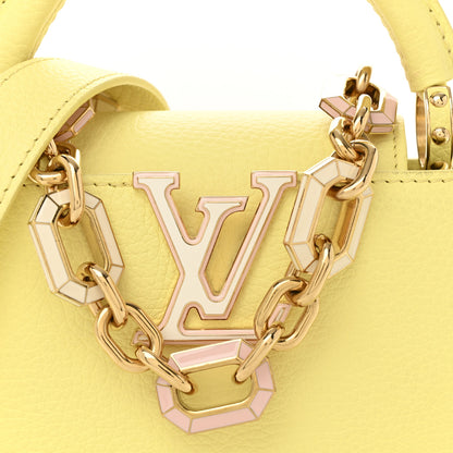 Louis Vuitton Taurillon Mini Capucines Sun Beam Yellow 15 of 27