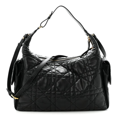 Christian Dior Lambskin Macrocannage Large D-Dream Bag Black 1 of 11