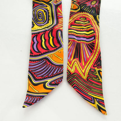 Hermes Silk Legende Kuna Peuple de Panama Twilly Scarf 5 of 6