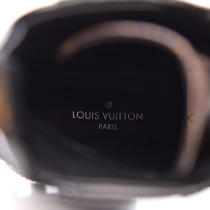 Louis Vuitton Suede Calfskin Monogram Laureate Platform Desert Boots 35.5 Black 7 of 10