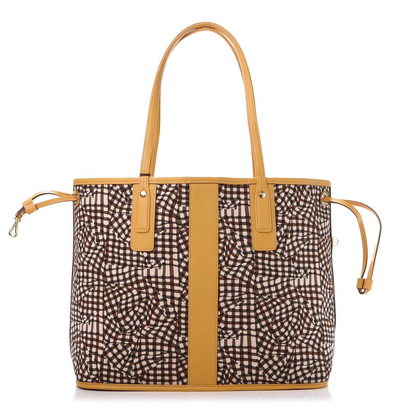 Visetos Medium Liz Reversible Shopper Tote Cognac Yellow