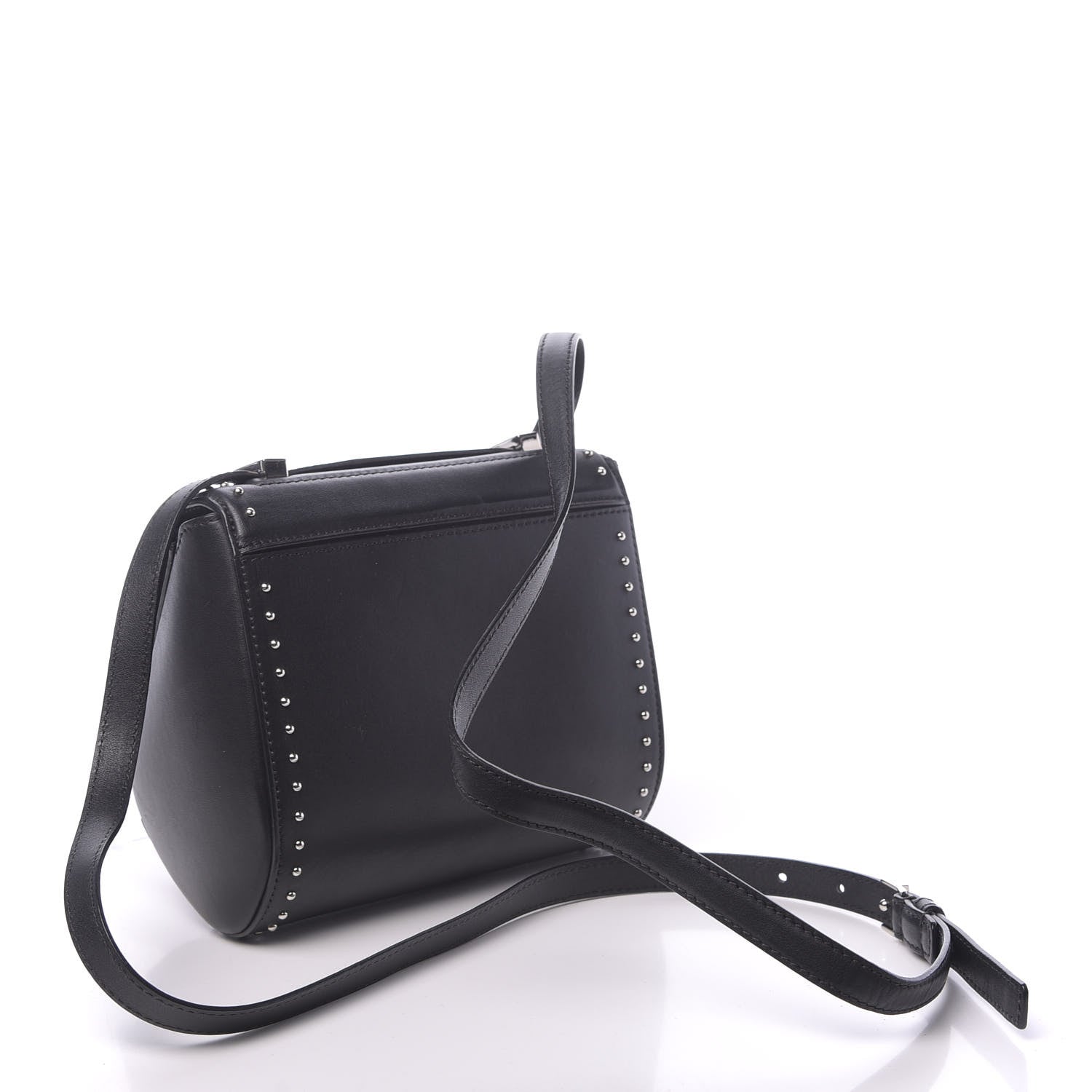 Givenchy Calfskin Studded Mini Pandora Box Crossbody Bag Black 3 of 12