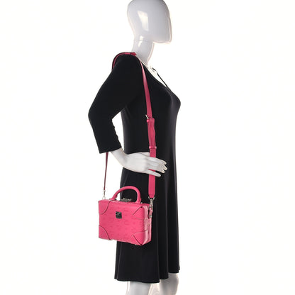 MCM Calfskin Ottomar Monogram Small Berlin Crossbody Sugar Pink 2 of 10