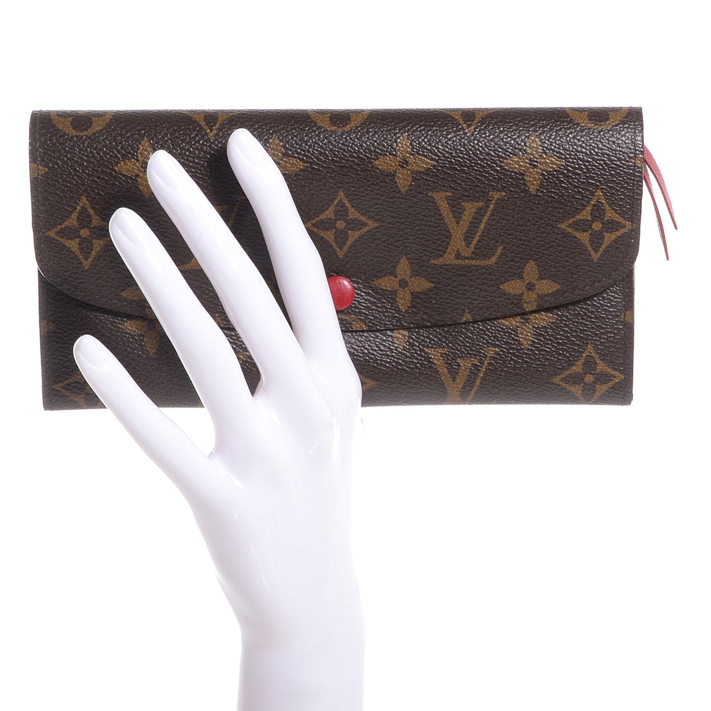 Monogram Emilie Wallet Red