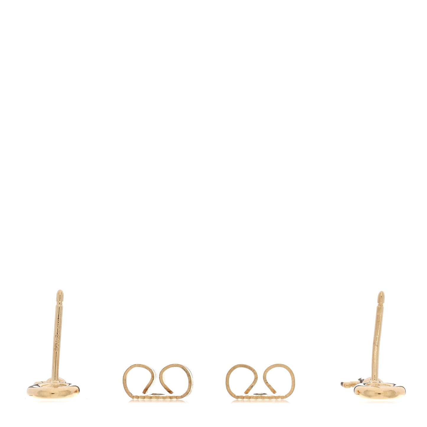 18K Yellow Gold Mini Key Earrings