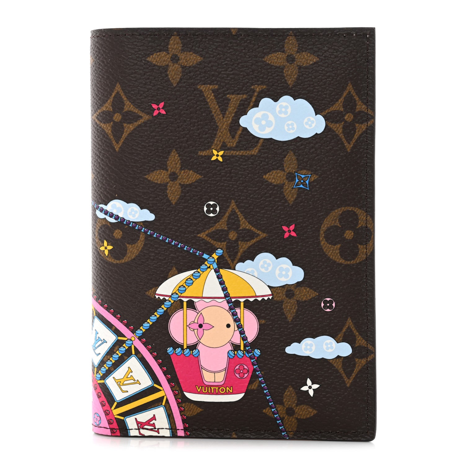 Louis Vuitton Monogram 2020 Christmas Animation Big Wheel Passport Cover Rose Ballerine 1 of 7