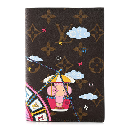 Louis Vuitton Monogram 2020 Christmas Animation Big Wheel Passport Cover Rose Ballerine 1 of 7