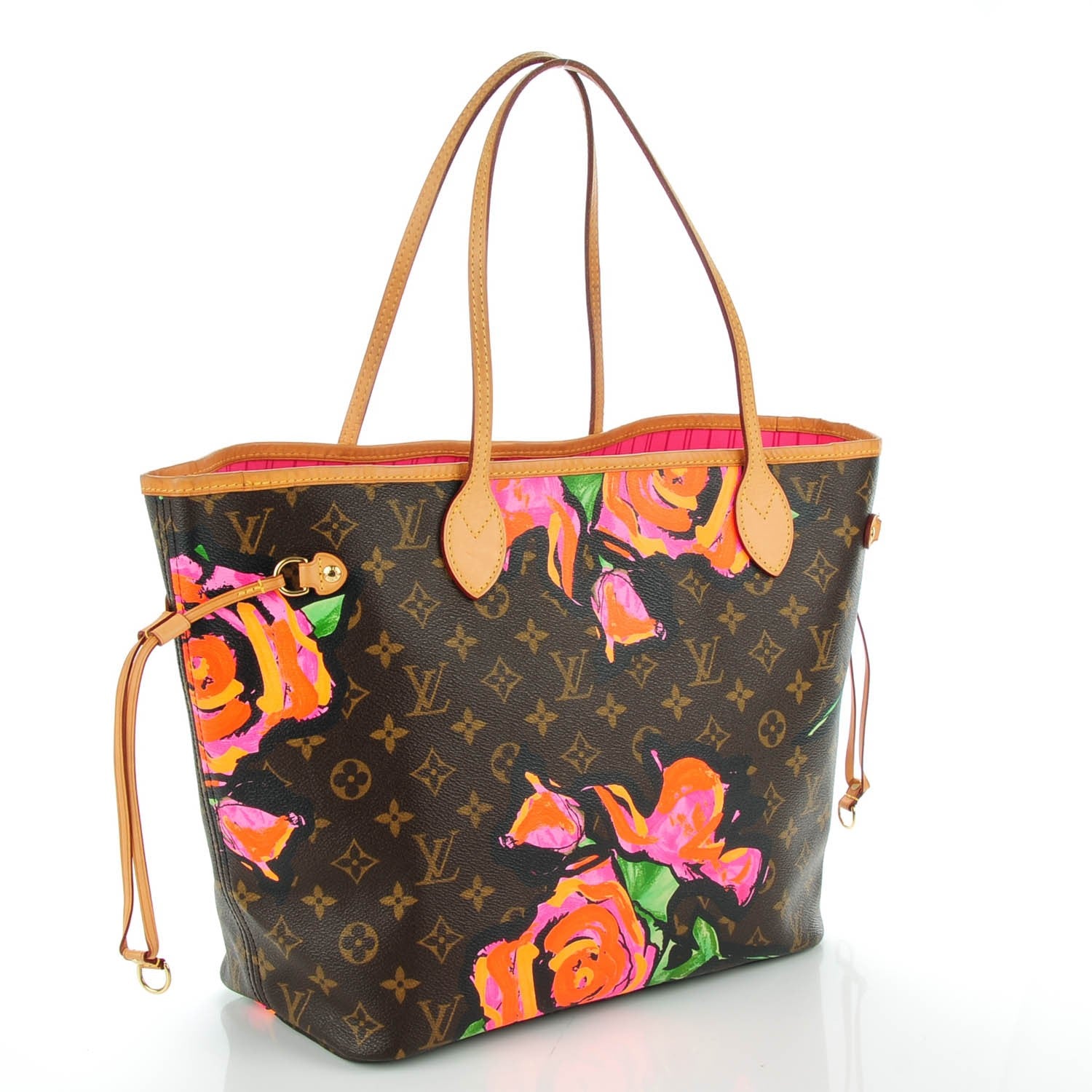 Louis Vuitton Monogram Roses Neverfull MM 3 of 7