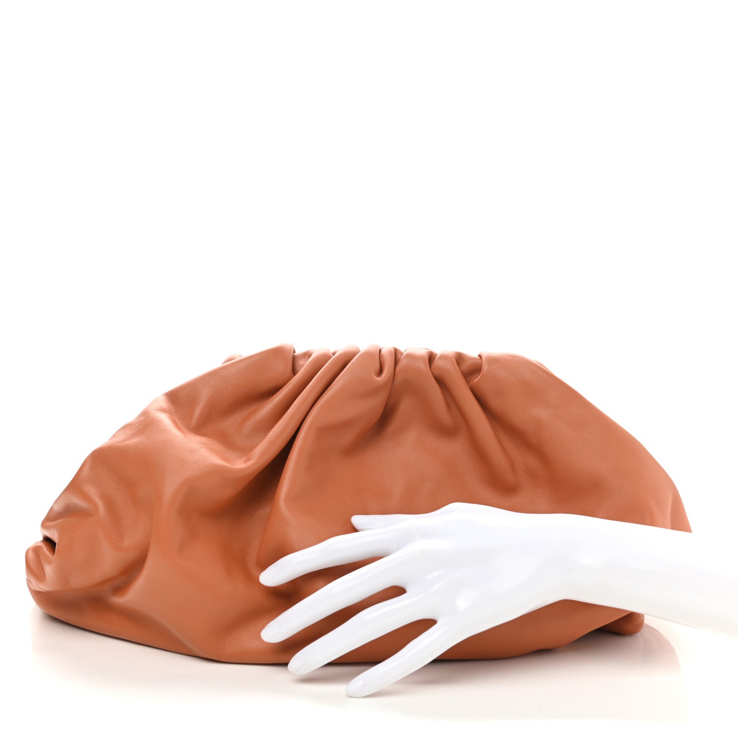 Smooth Butter Calf The Pouch Oversized Clutch Clay