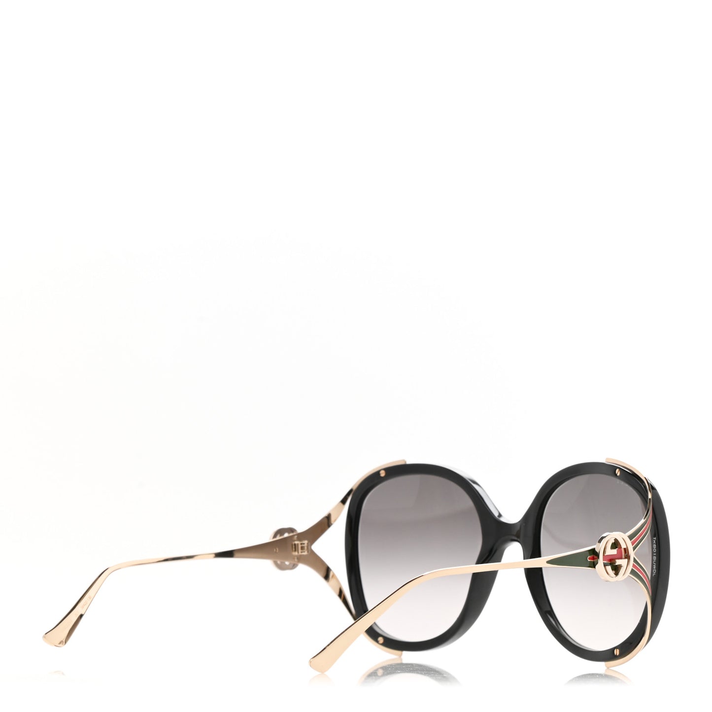 Round Frame Injected GG0226S Sunglasses Black