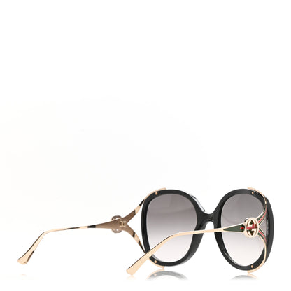 Gucci Round Frame Injected GG0226S Sunglasses Black 4 of 9