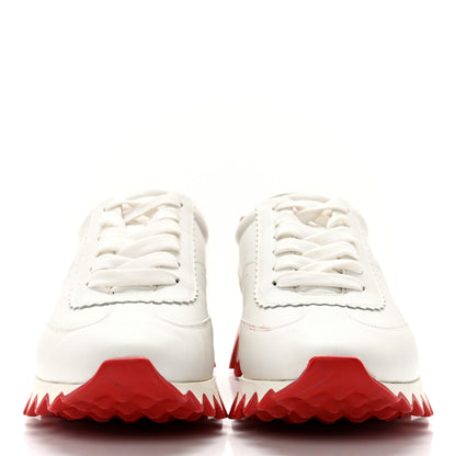 Christian Louboutin Calfskin Neoprene Womens Loubishark Sneakers 40.5 White 2 of 14
